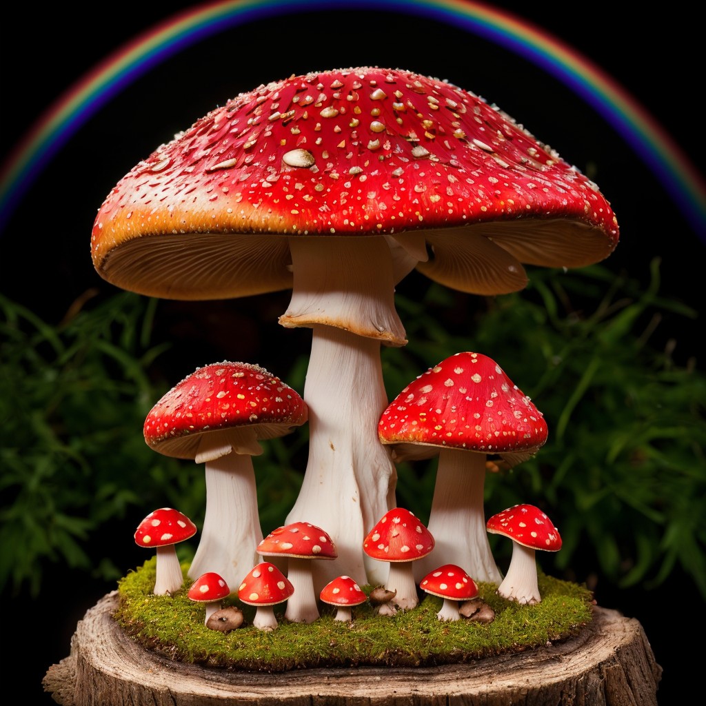 00216-170544606-masterpiece, intricate photo of a wizard, precisely detailed mushrooms with red caps in an enchanted semicircular rainbow that f.jpg